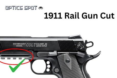 1911 [Rail Gun Cut] red dot mount | type S [RMSc DPP K-series footprint] - Ubitzu