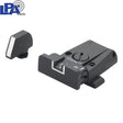 Miras ajustables para Glock [G17 G19 G26 & otros] | líneas blancas - Ubitzu