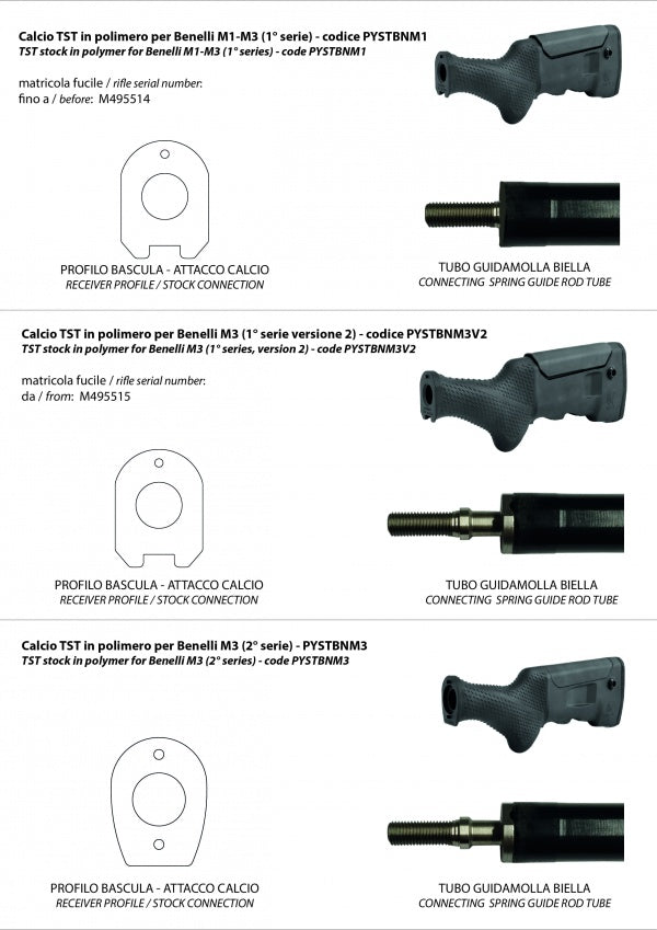 Benelli M1 & Benelli M3 [gen.1] culata ajustable | TST - Ubitzu