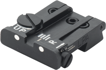 Browning Hi-Power [Sport Vigilante Mark III Practical HP40] alza ajustable | puntos blancos - Ubitzu
