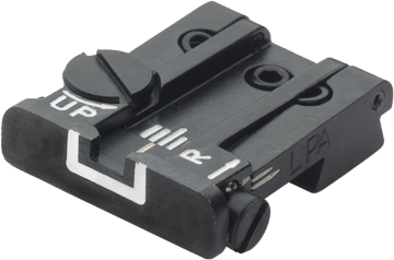 Browning Hi-Power [Sport Vigilante Mark III Practical HP40] alza ajustable | líneas blancas - Ubitzu