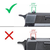 Browning Hi-Power Vigilante miras ajustables | puntos blancos - Ubitzu