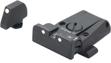Glock [G17 G19 G26 & other] miras ajustables | puntos blancos - Ubitzu