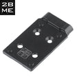 Placa adaptadora para mira de punto rojo para Glock MOS | Shield RMSc huella - Ubitzu
