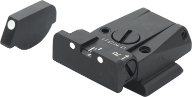 Ruger [P90 P91 P93 P94 P95 P97] miras ajustables | puntos blancos - Ubitzu