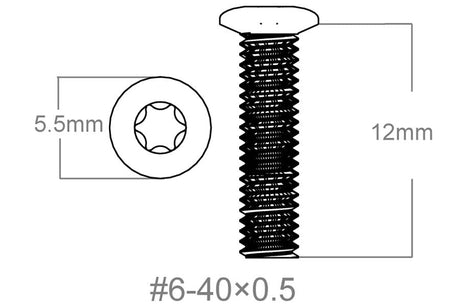 Juego de tornillos 3 piezas | 6-40x0.5’’ [T10] - Ubitzu