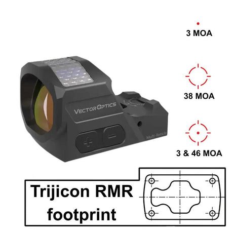 Vector Optics Frenzy-X 1x19x26 MRS GenII Solar Power Multirretícula - Ubitzu