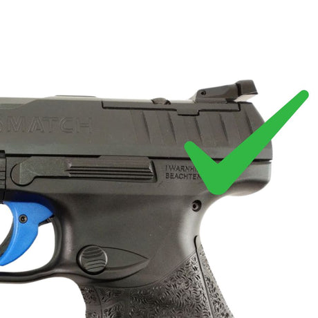 Walther Q4 SF OR & Q5 Match SF adjustable sights | white dots - Ubitzu